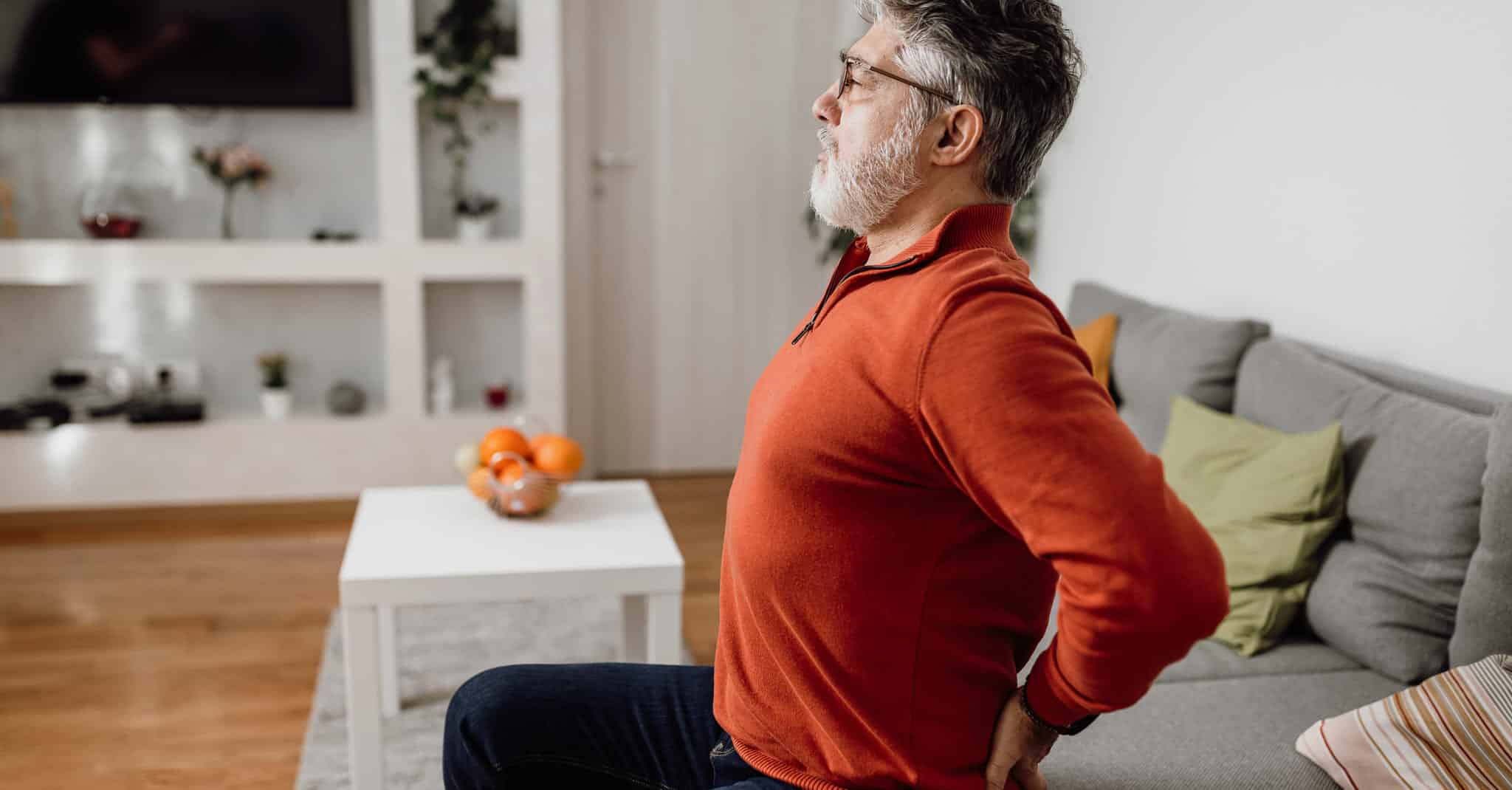 En mann som er sykmeldt.