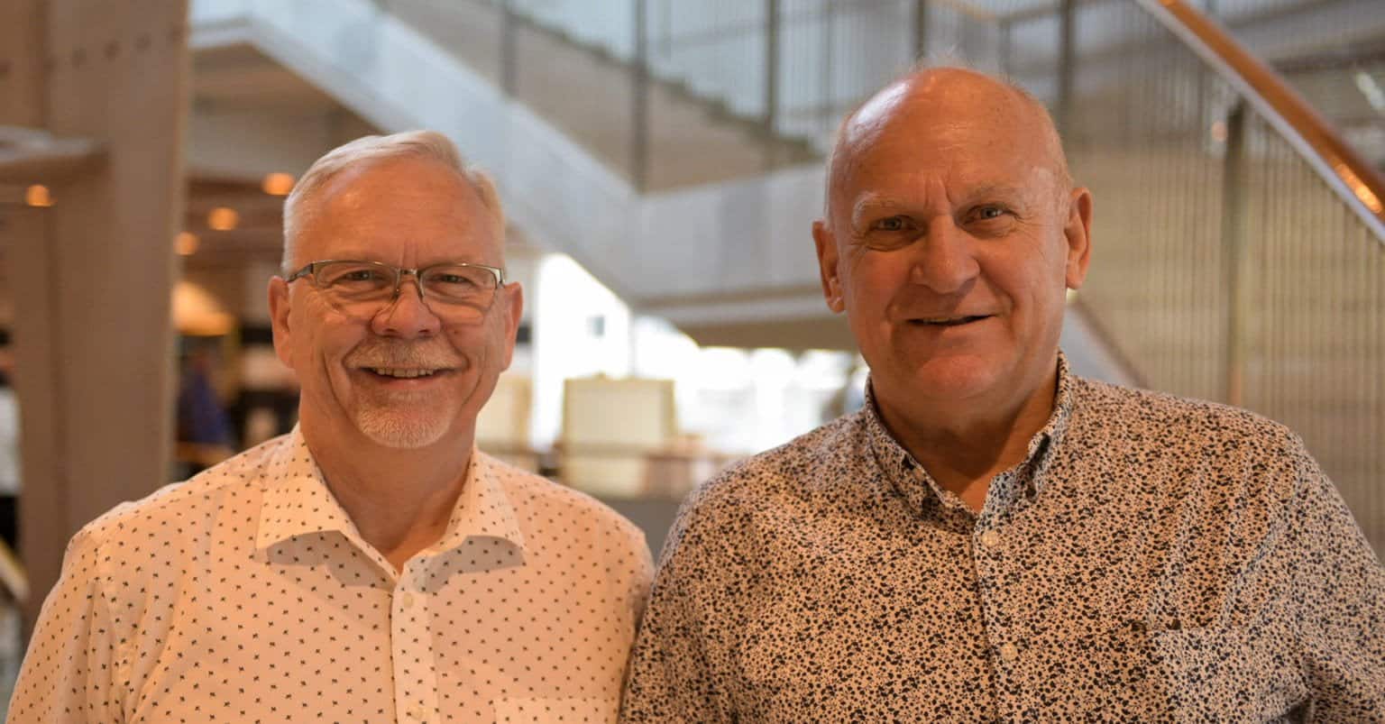 Bilde fra venstre: Eddie Dykaas og Sigurd Olsen.