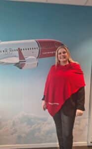 Et medlem av Lederne i Norwegian.