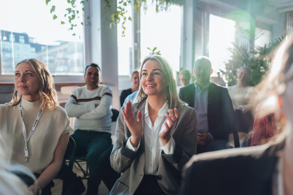 Kursdeltakere klapper fornøyd