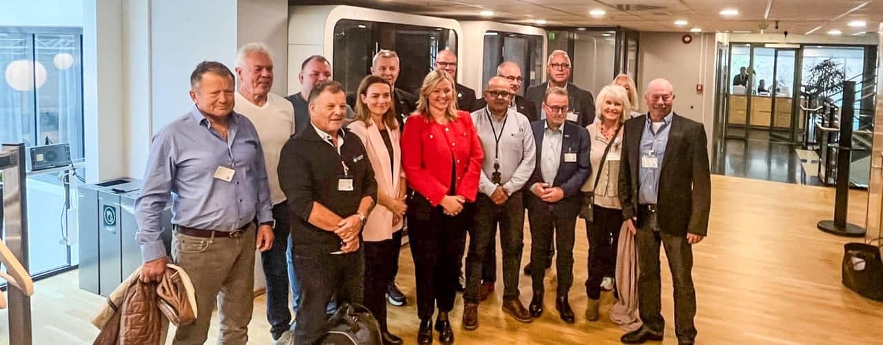 Bilde av representanter for oljepionerenes fagorganisasjoner