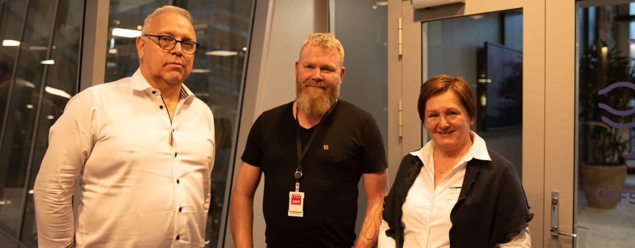 Sokkelforhandlinger med forbundsleder Audun Ingvartsen.