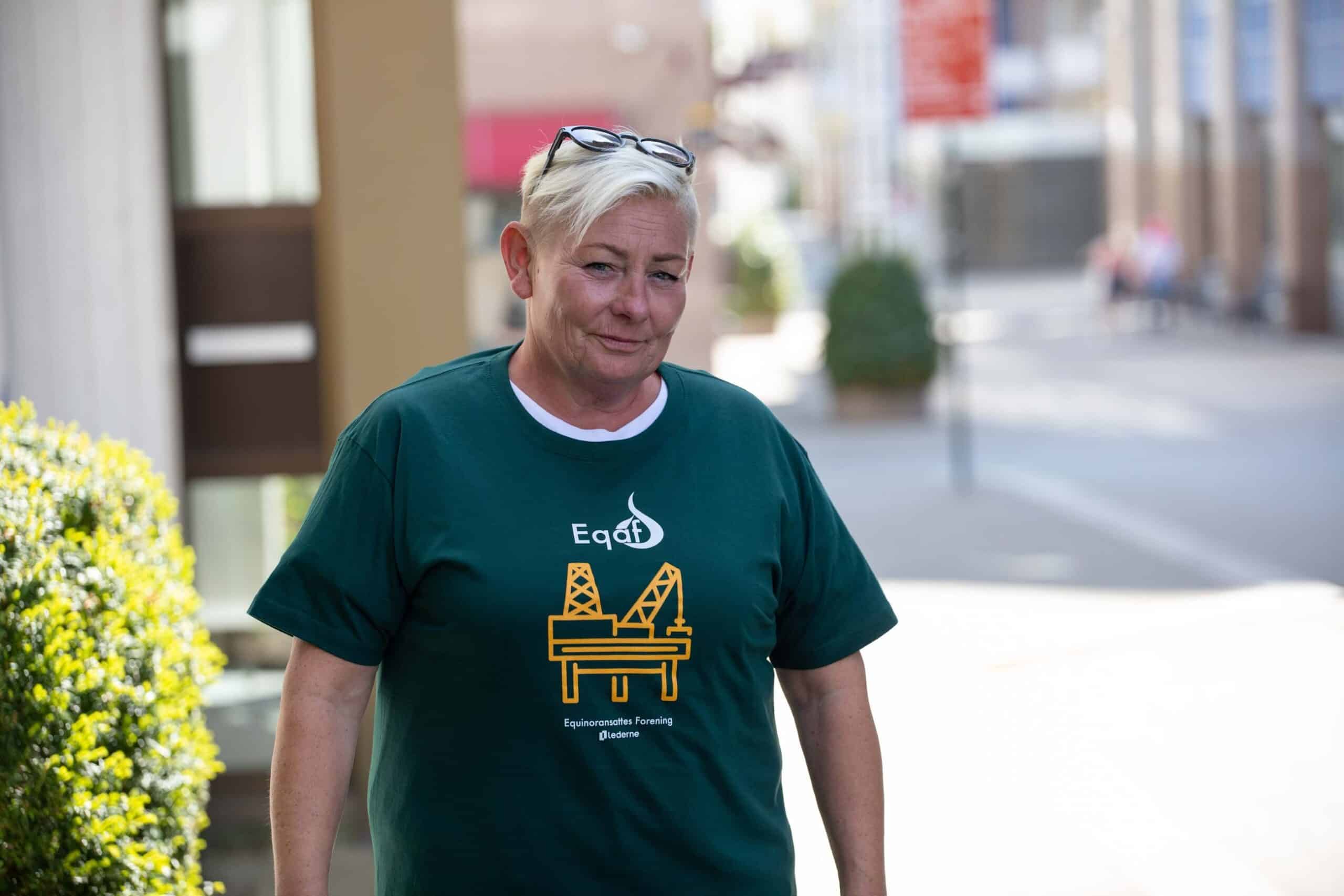 Grete Helland i Eqaf tskjorte