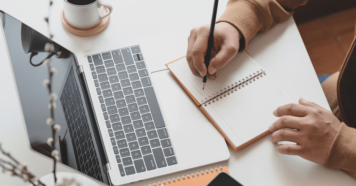 Skrive på blokk og pc