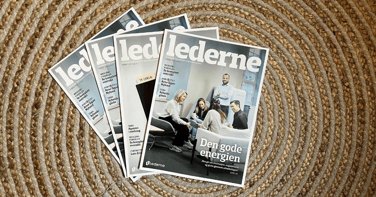 Bilde av fire stk magasinet lederne