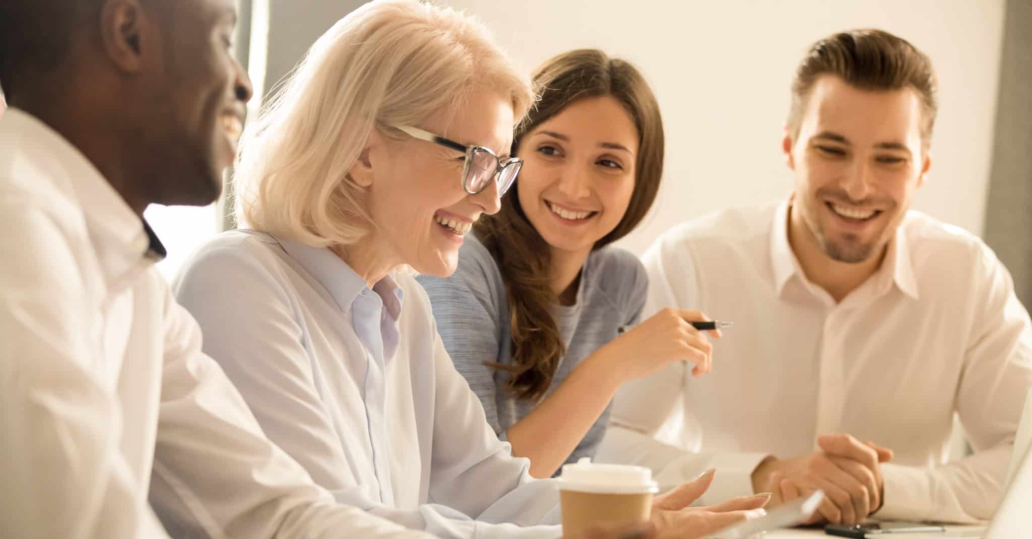 Kollegaer som har det gøy.