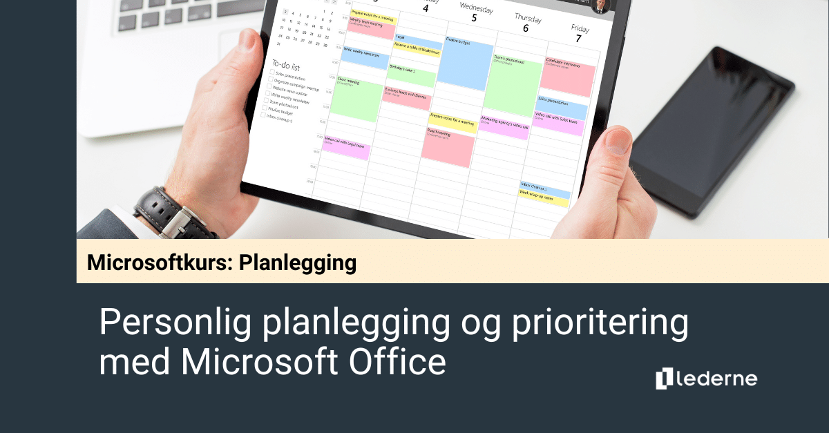Personlig planlegging og prioritering med Microsoft Office