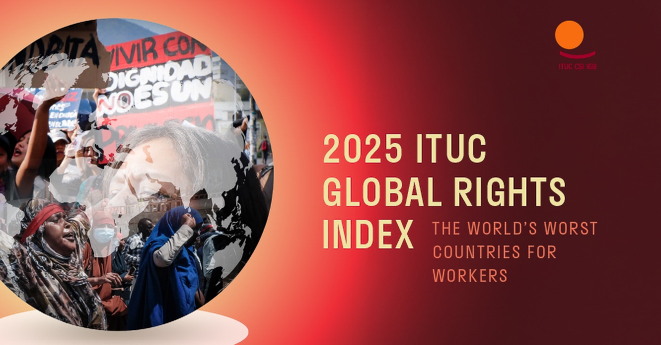 Logoen til ITUCs Global Rights Index.