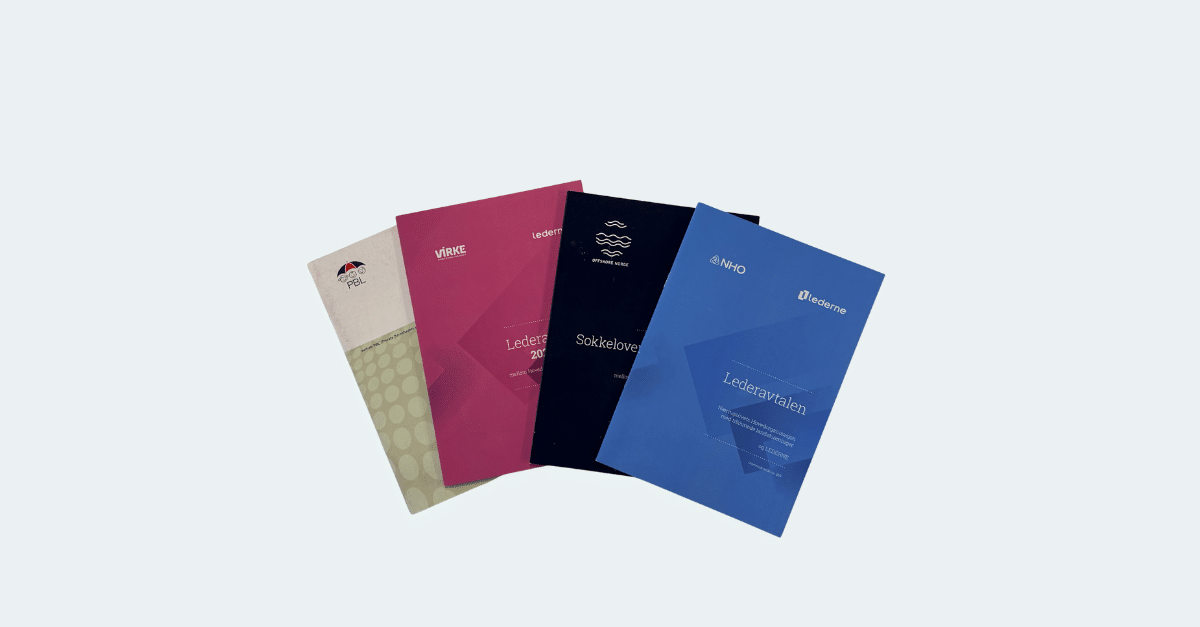 Oversiktsbilde av tariffavtalene til Lederne