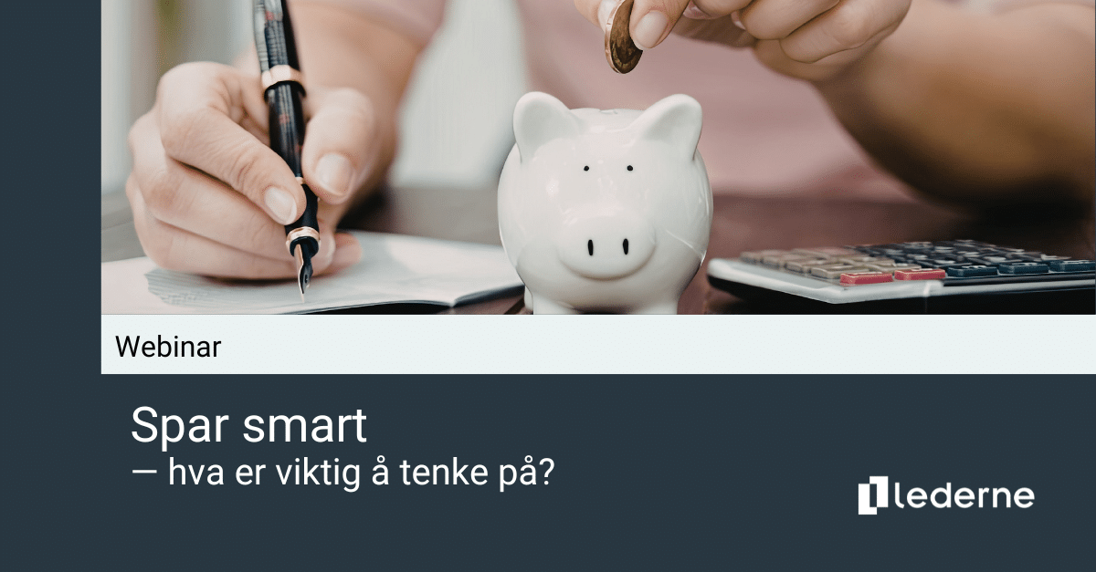 Webinar om smart sparing